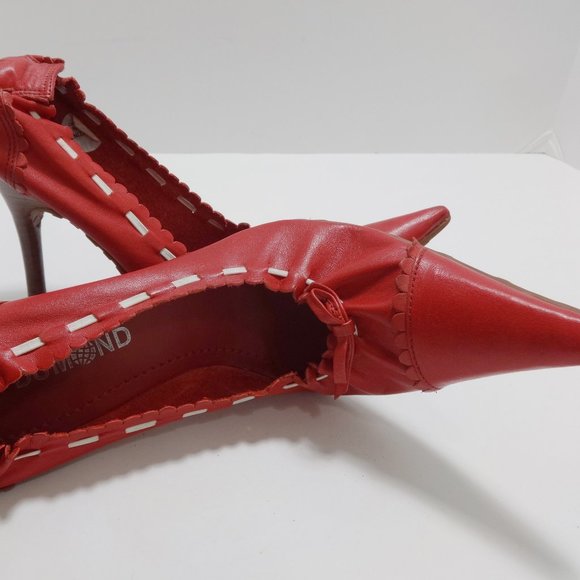 DUMOND Red High Heels Size 5 - Picture 10 of 16
